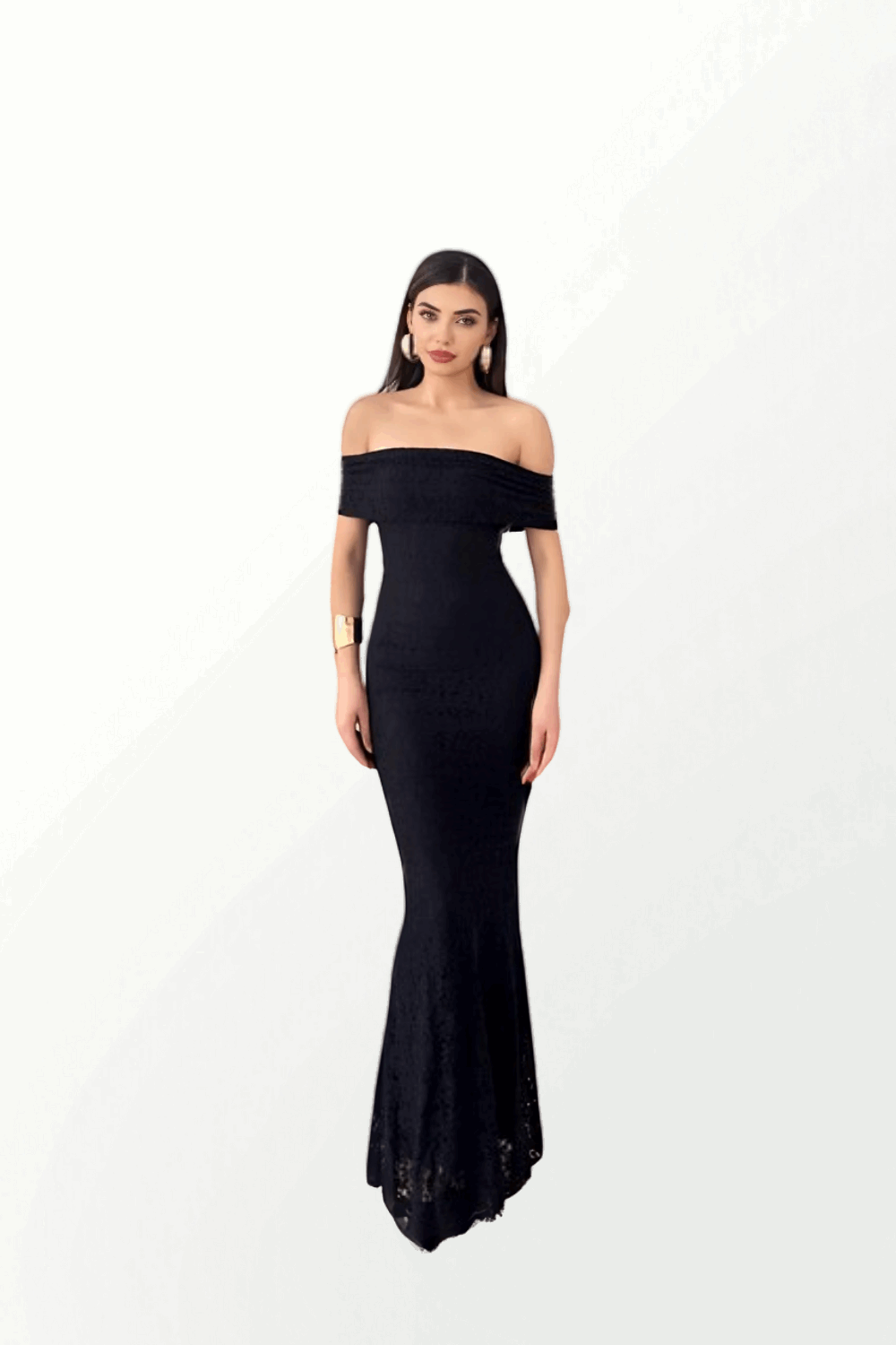 STRAPLESS ABITO IN MERLETTO