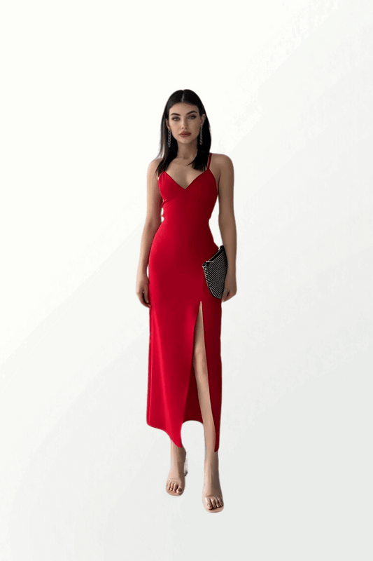 BACKSTRAPDRESS WITH SLIT